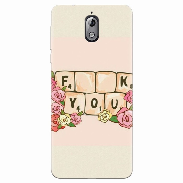 Husa silicon pentru Nokia 3.1, Scrabble