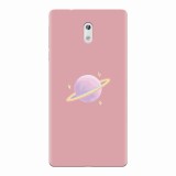 Husa silicon pentru Nokia 3, Saturn On Pink