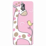 Husa silicon pentru Nokia 3.1, Cute Giraffe