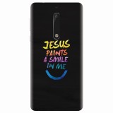 Husa silicon pentru Nokia 5, Jesus Paints A Smile In Me