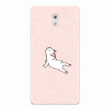 Husa silicon pentru Nokia 3, Cute Dog Streching
