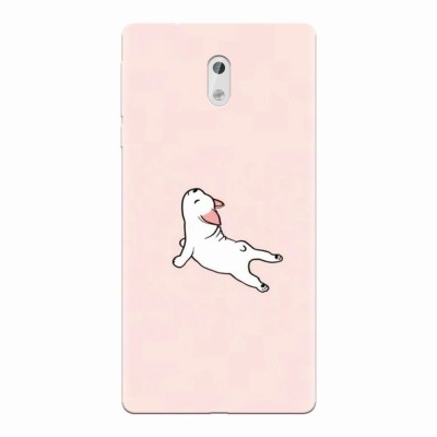 Husa silicon pentru Nokia 3, Cute Dog Streching foto