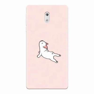 Husa silicon pentru Nokia 3, Cute Dog Streching foto