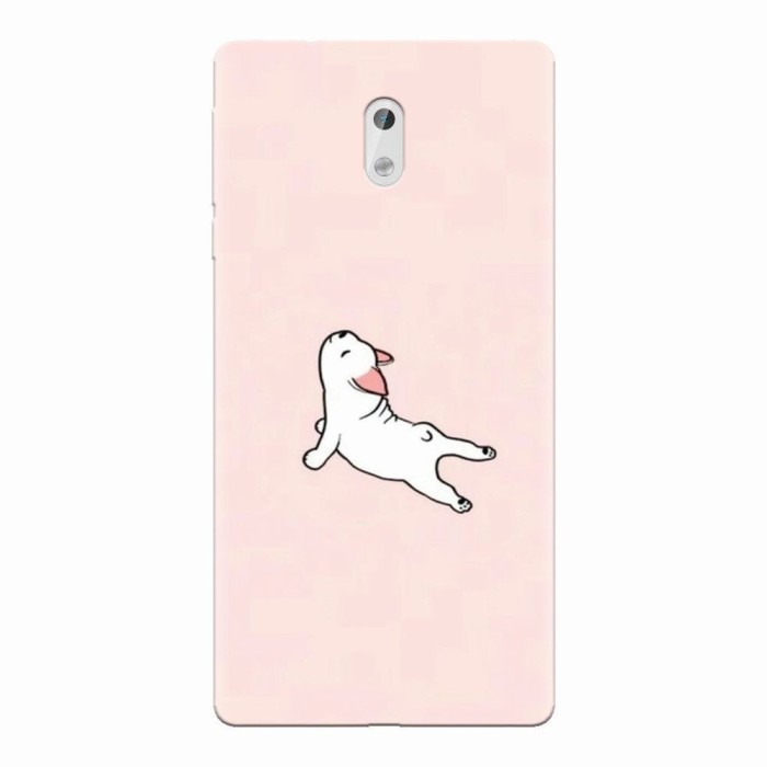 Husa silicon pentru Nokia 3, Cute Dog Streching
