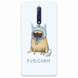 Husa silicon pentru Nokia 8, Pugicorn