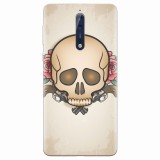 Husa silicon pentru Nokia 8, Skulls And Roses