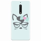 Husa silicon pentru Nokia 5, Angel Cat