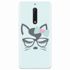 Husa silicon pentru Nokia 5, Angel Cat