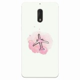 Husa silicon pentru Nokia 6, Airplain