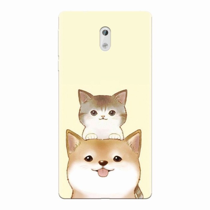 Husa silicon pentru Nokia 3, Two Cat