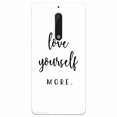 Husa silicon pentru Nokia 5, Love Yourself More foto