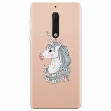Husa silicon pentru Nokia 5, Cute Rose Gold