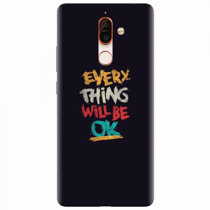 Husa silicon pentru Nokia 7 Plus, Everything Will Be Ok