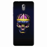 Husa silicon pentru Nokia 3.1, Colorfull Skull