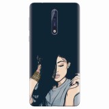 Husa silicon pentru Nokia 8, Simple Girl