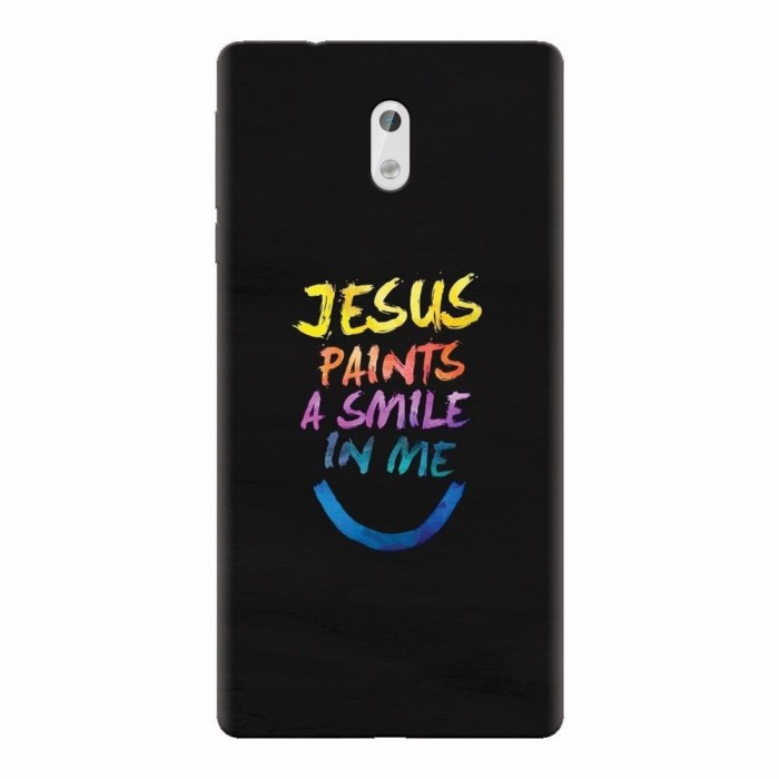 Husa silicon pentru Nokia 3, Jesus Paints A Smile In Me