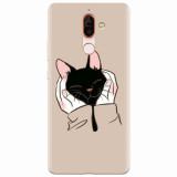 Husa silicon pentru Nokia 7 Plus, Th Black Cat In Hands