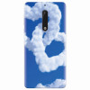 Husa silicon pentru Nokia 5, Heart Shaped Clouds Blue Sky