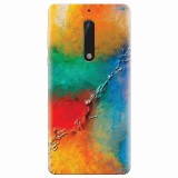 Husa silicon pentru Nokia 5, Colorful Wall Paint Texture