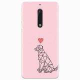 Husa silicon pentru Nokia 5, Love Dog