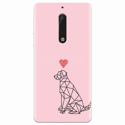 Husa silicon pentru Nokia 5, Love Dog foto