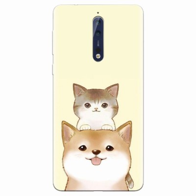 Husa silicon pentru Nokia 8, Two Cat foto