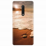 Husa silicon pentru Nokia 5, Sunset Foamy Beach Wave