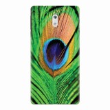 Husa silicon pentru Nokia 3, Peacock Feather Green Blue