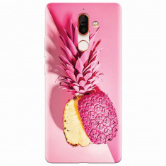 Husa silicon pentru Nokia 7 Plus, Pink Pineapple
