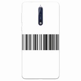 Husa silicon pentru Nokia 8, Bar Code