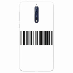 Husa silicon pentru Nokia 8, Bar Code foto