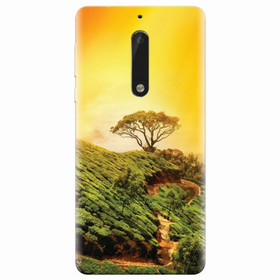 Husa silicon pentru Nokia 5, Hill Top Tree Golden Light foto