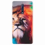 Husa silicon pentru Nokia 8, Awesome Art Of Lion