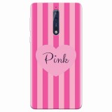 Husa silicon pentru Nokia 8, Pink