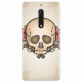 Husa silicon pentru Nokia 5, Skulls And Roses