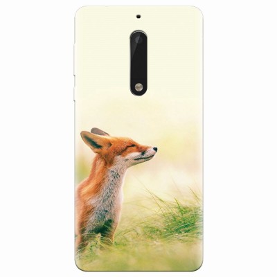 Husa silicon pentru Nokia 5, Fox Scenting Breeze foto