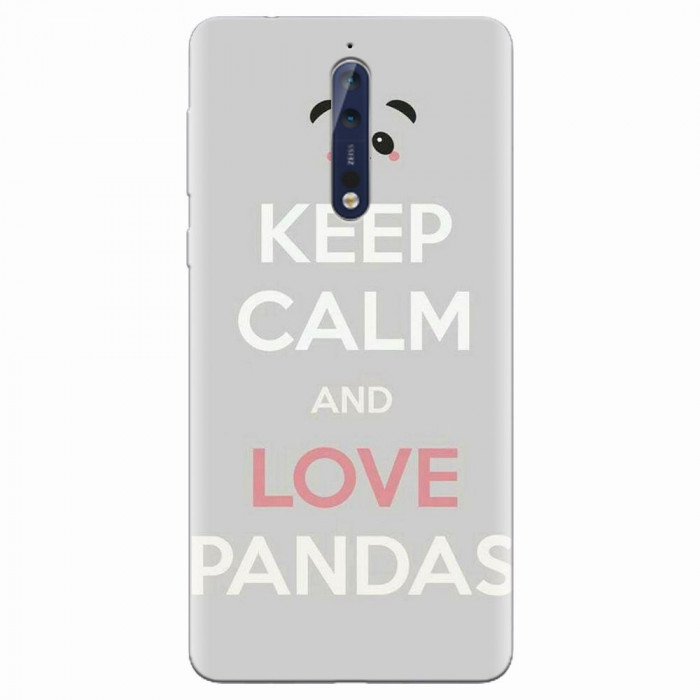 Husa silicon pentru Nokia 8, Panda Phone