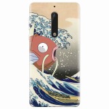 Husa silicon pentru Nokia 5, Great Wave Fish