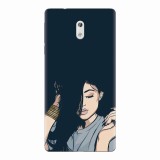 Husa silicon pentru Nokia 3, Simple Girl