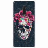 Husa silicon pentru Nokia 5, Colorful Skull Roses Space