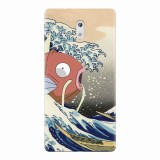 Husa silicon pentru Nokia 3, Great Wave Fish