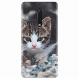 Husa silicon pentru Nokia 5, Animal Cat