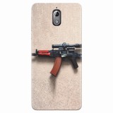 Husa silicon pentru Nokia 3.1, AK Kalashnikov Gun Of Military