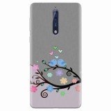 Husa silicon pentru Nokia 8, Bird Love