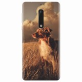 Husa silicon pentru Nokia 5, Alone Dog Animal In Grass