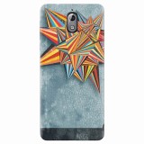 Husa silicon pentru Nokia 3.1, Abstract Colorful Balloon Triangles