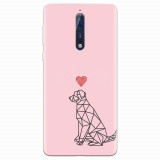 Husa silicon pentru Nokia 8, Love Dog