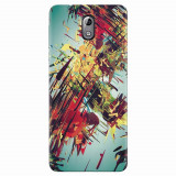 Husa silicon pentru Nokia 3.1, Complex Abstract Colorful 3D Drawing