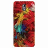 Husa silicon pentru Nokia 3.1, Colorful Digital Painting Strokes