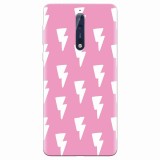 Husa silicon pentru Nokia 8, Electric Pink